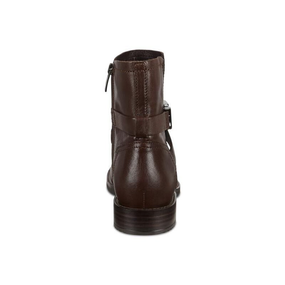 Botas Mujer - ECCO Sartorelle 25 Buckled - Marrom - UFT493027